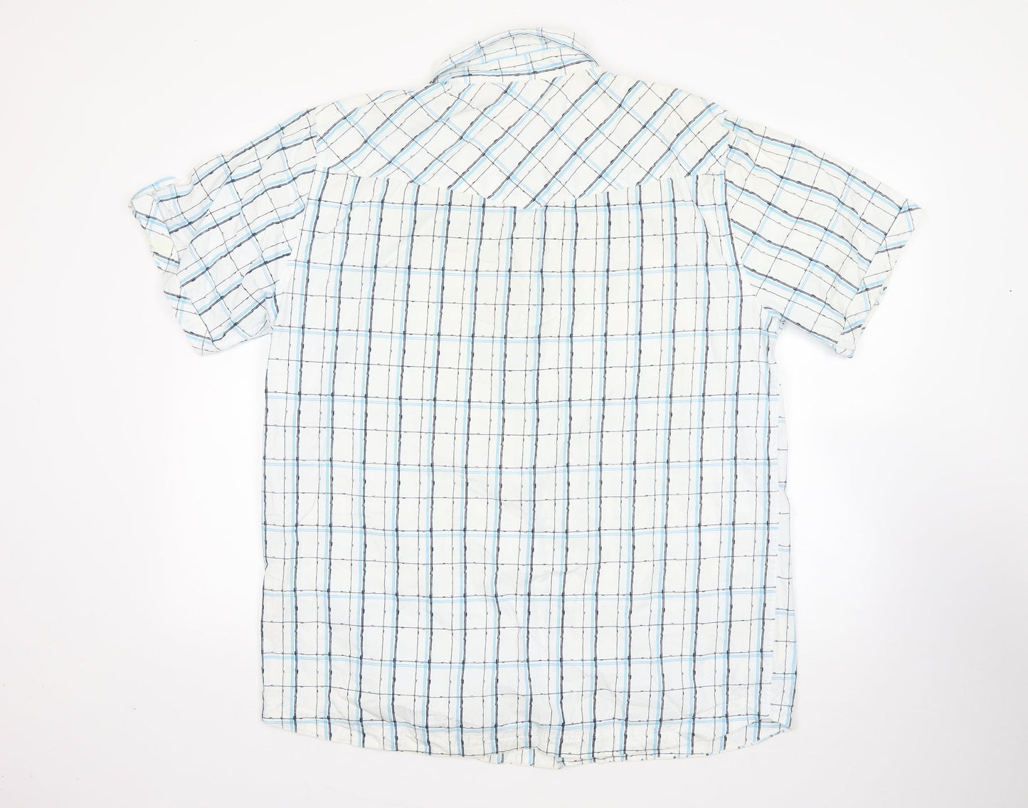 store twenty one Mens Multicoloured Check Cotton  Button-Up Size XL Collared