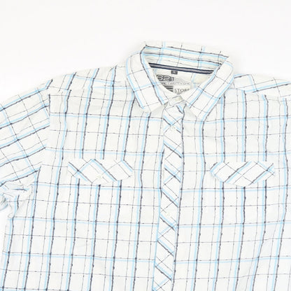store twenty one Mens Multicoloured Check Cotton  Button-Up Size XL Collared