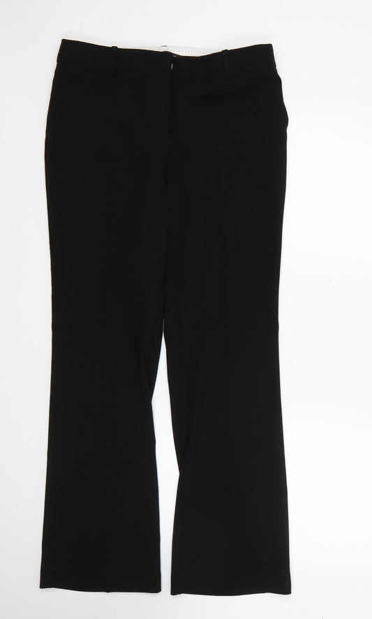 Womens UK Size 10 NEXT Regular Fit  Black Trousers