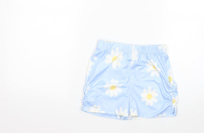 SheIn Girls Multicoloured Floral Polyester Cut-Off Shorts Size 9 Years  Regular