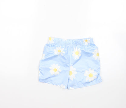 SheIn Girls Multicoloured Floral Polyester Cut-Off Shorts Size 9 Years  Regular