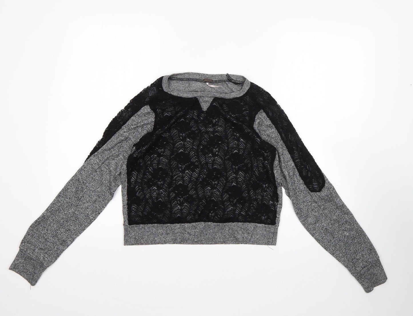 Womens UK Size M Preworn Grey Pullover Jumper