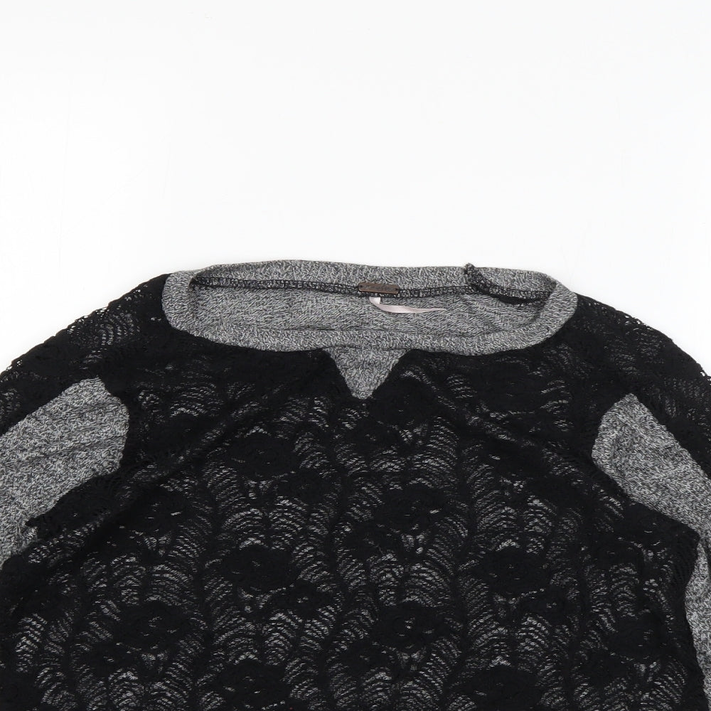 Womens UK Size M Preworn Grey Pullover Jumper