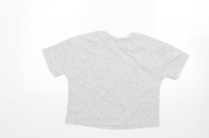 George Girls Multicoloured Geometric Polyester Basic T-Shirt Size 10-11 Years Round Neck