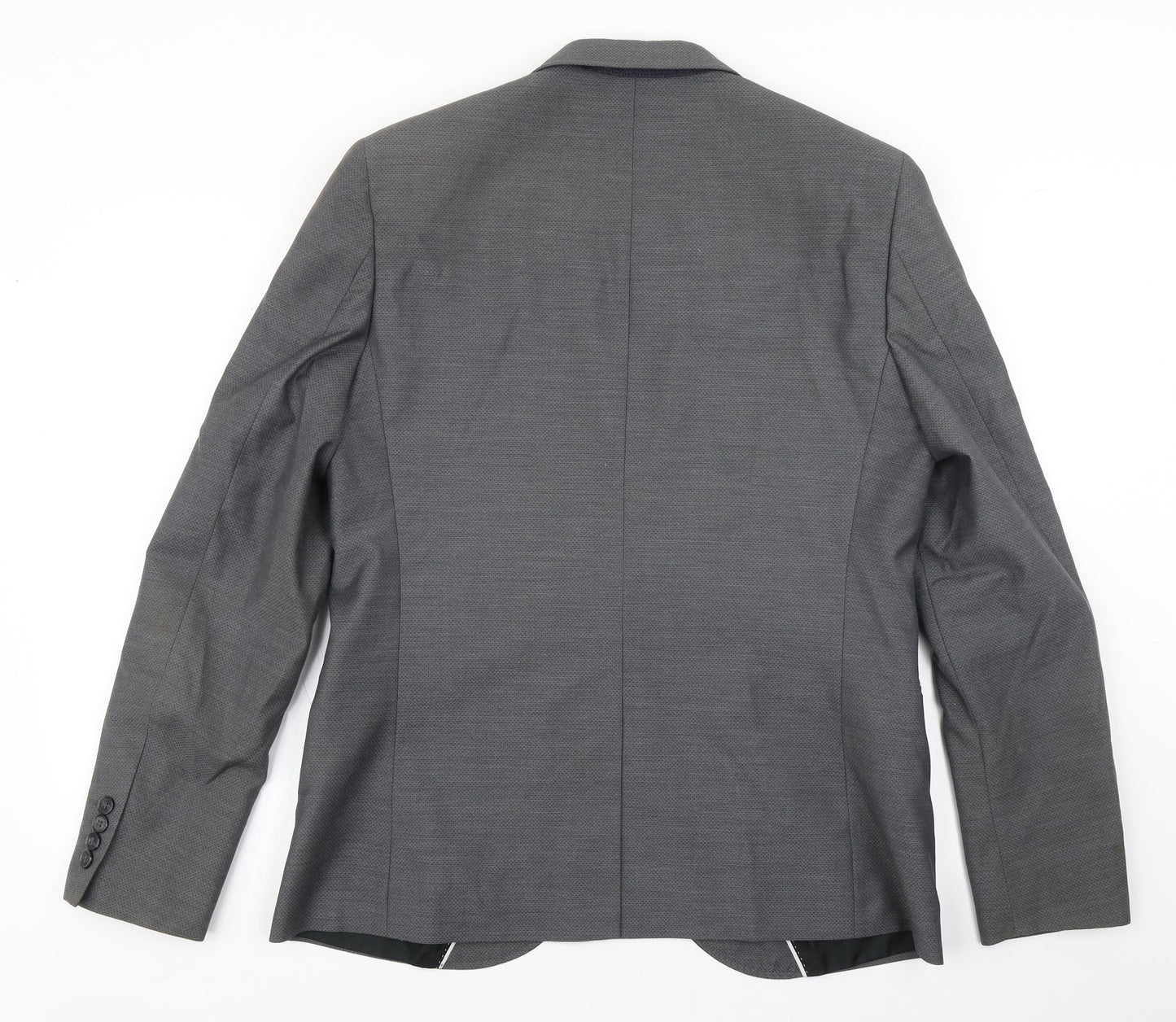 Mens UK Size 42 Topman Regular Grey Suit Jacket