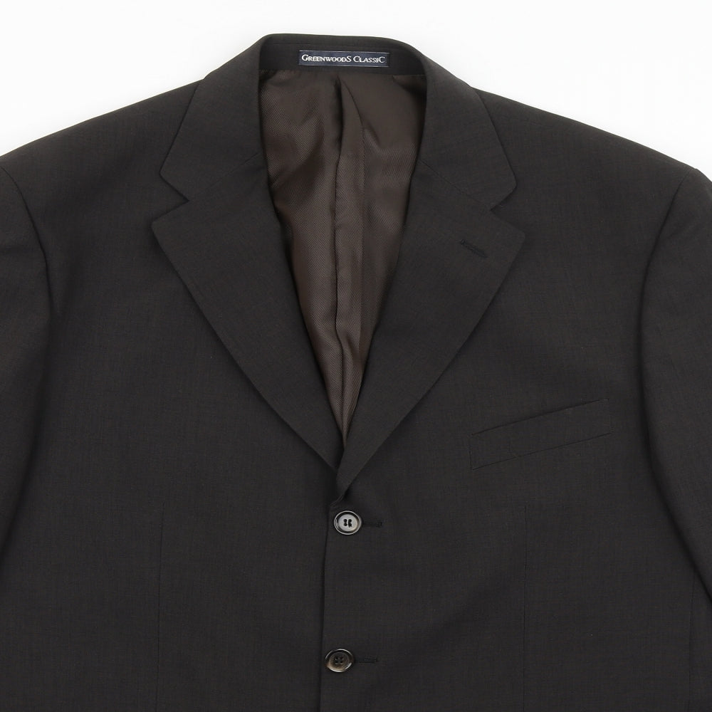Mens UK Size 44 Greenwoods Regular Brown Suit Jacket