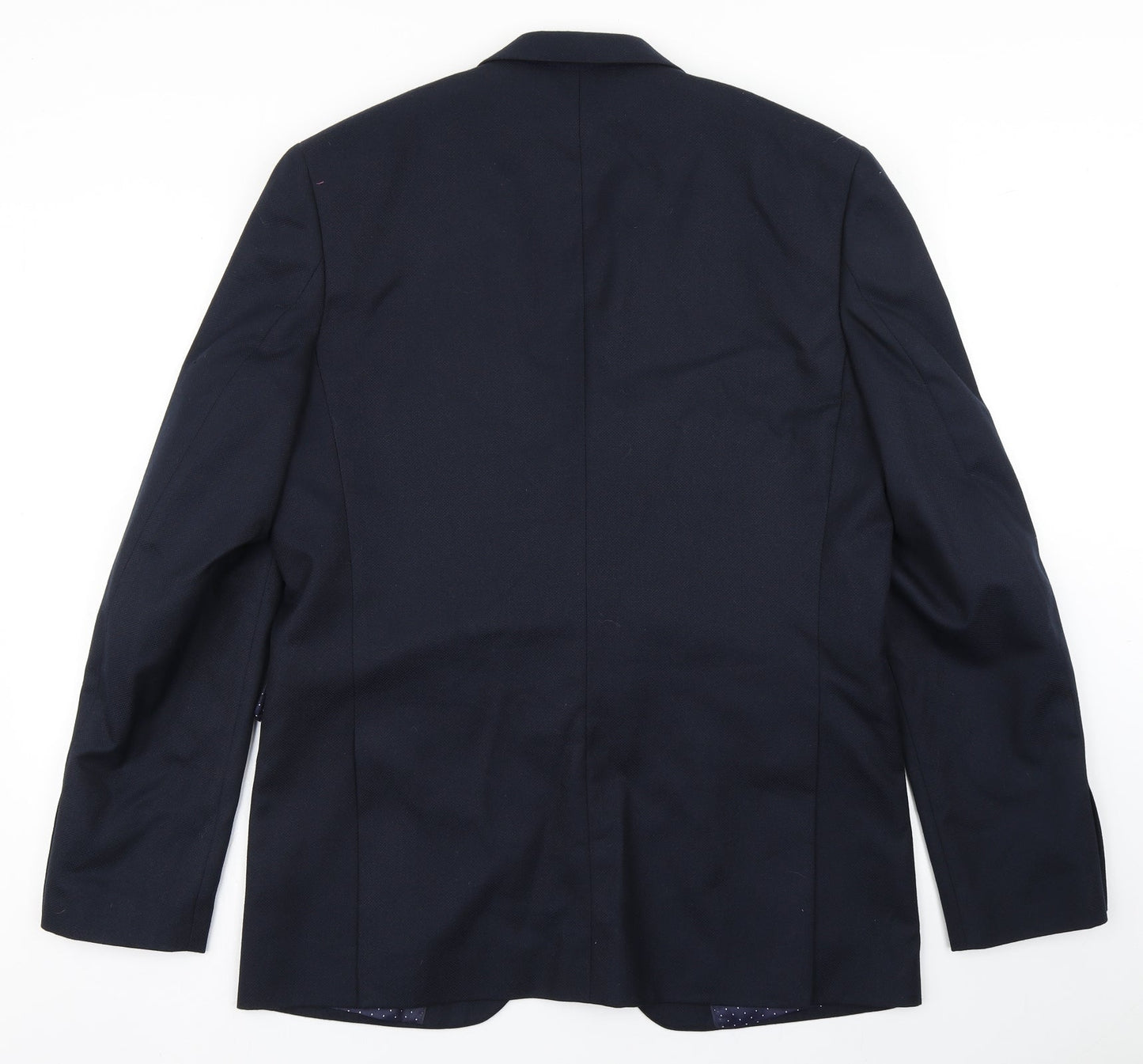 Cedar Wood State Mens Blue  Polyester Jacket Blazer Size 42
