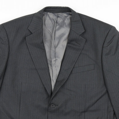 Mens UK Size 42 Burton Regular Grey Suit Jacket
