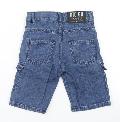 Katuco Boys Blue  Cotton Cargo Shorts Size 5 Years  Regular