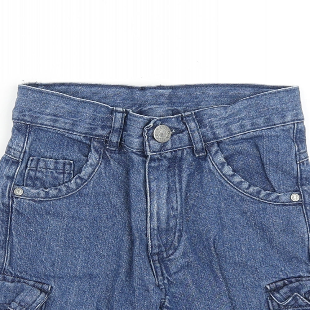 Katuco Boys Blue  Cotton Cargo Shorts Size 5 Years  Regular