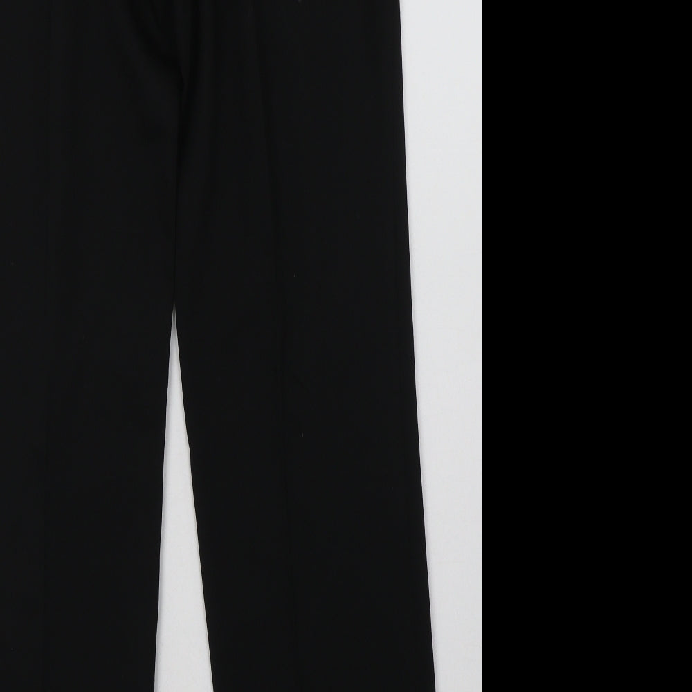 Preworn Mens Black  Polyester Capri Trousers Size 32 L32 in Regular Button