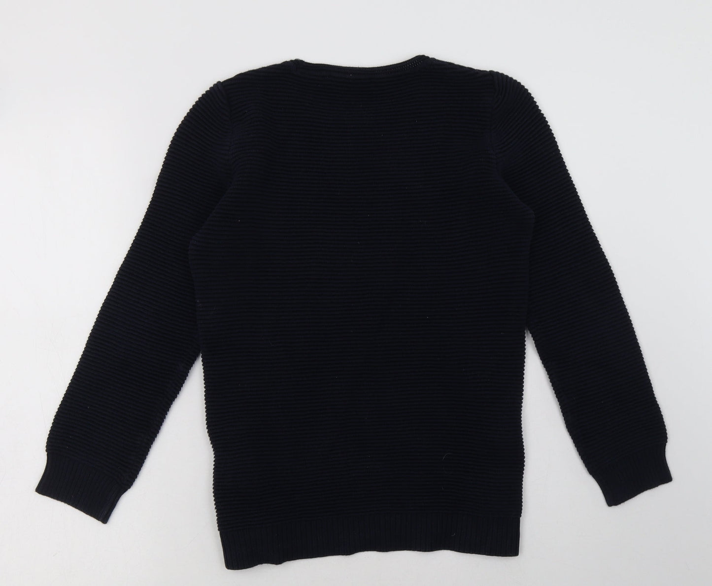 George Girls Blue  Cotton Pullover Sweatshirt Size 11-12 Years  Pullover - side zips