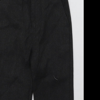 F&F Boys Grey  Polyester Capri Trousers Size 5-6 Years  Regular Hook & Eye - School Wear