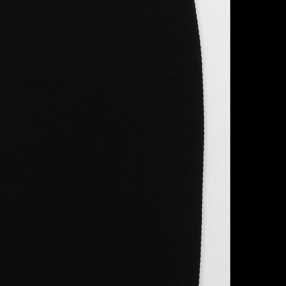 Primark Womens Black  Polyester A-Line Skirt Size 6    - lace detail at the bottom