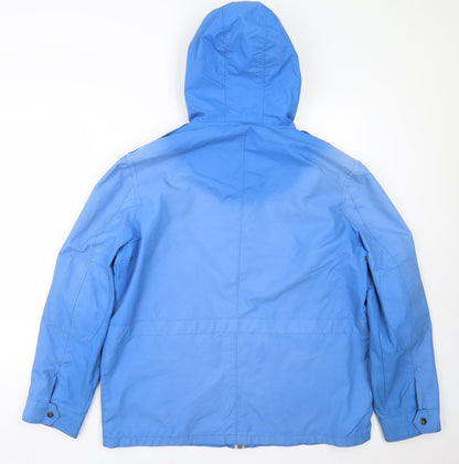 Womens UK Size XL Red Herring Blue Rain Coat