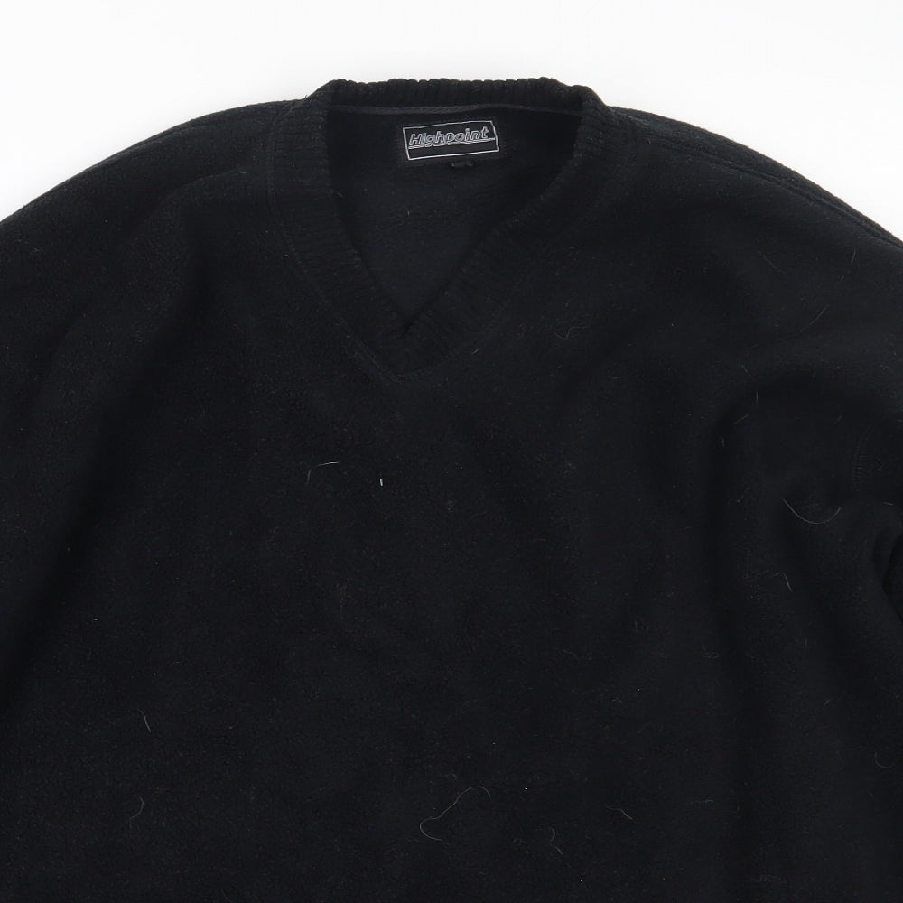 Highpoint Mens Black  Polyester Pullover Sweatshirt Size L