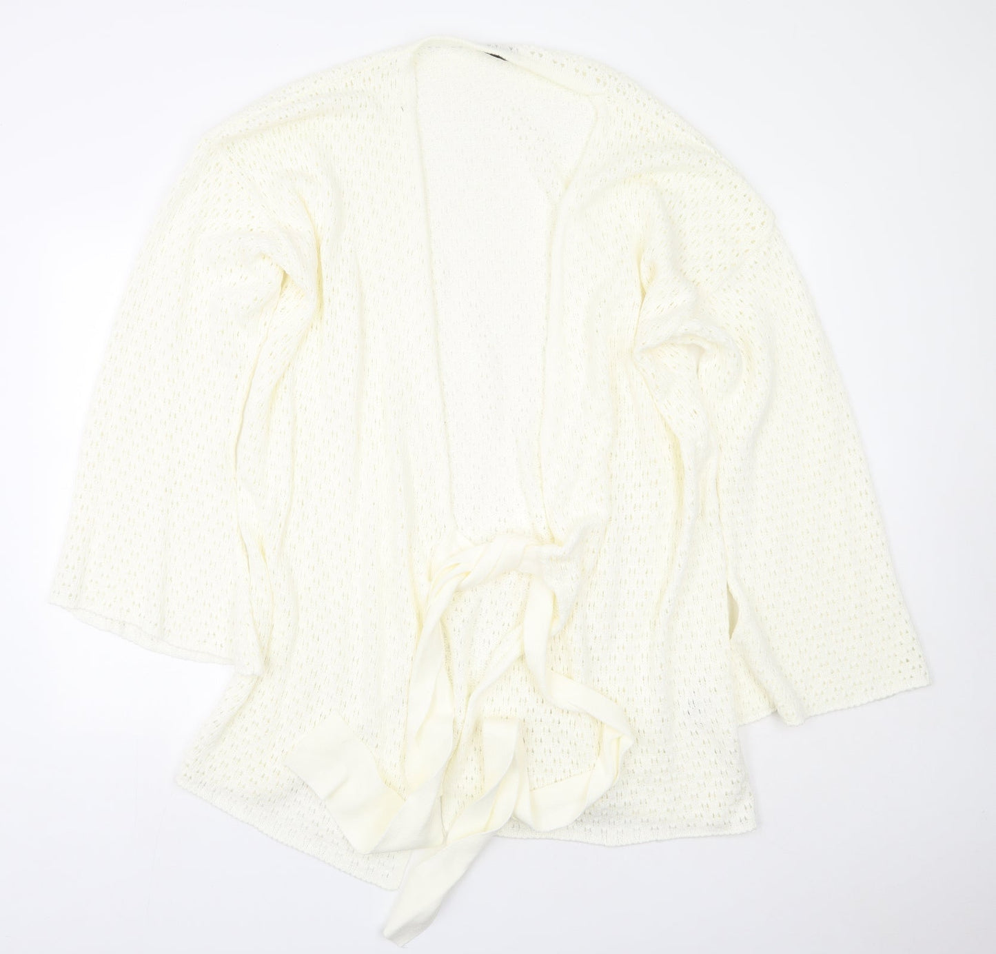 Womens UK Size 12 In the Style Beige Cardigan Jumper