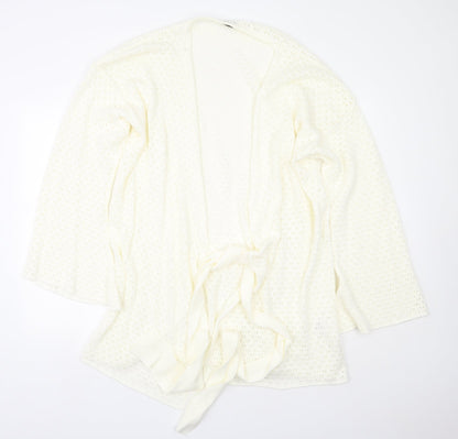 Womens UK Size 12 In the Style Beige Cardigan Jumper
