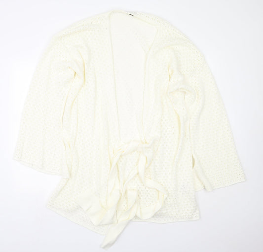 Womens UK Size 12 In the Style Beige Cardigan Jumper