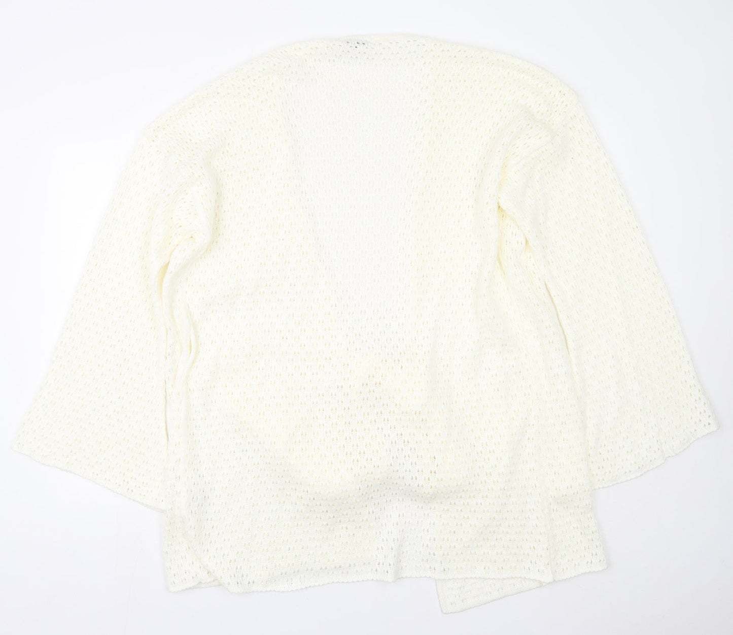 Womens UK Size 12 In the Style Beige Cardigan Jumper