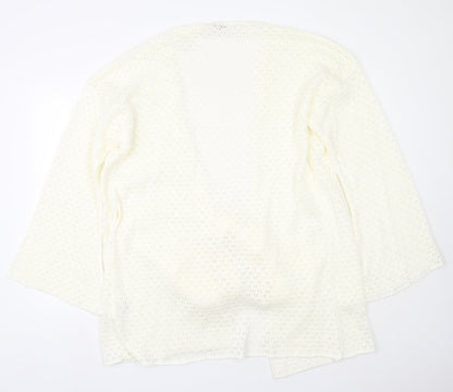 Womens UK Size 12 In the Style Beige Cardigan Jumper