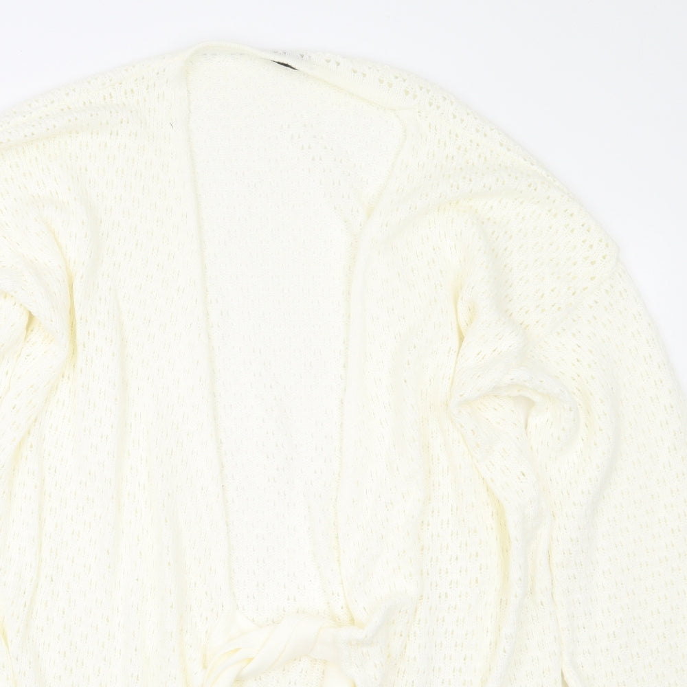Womens UK Size 12 In the Style Beige Cardigan Jumper