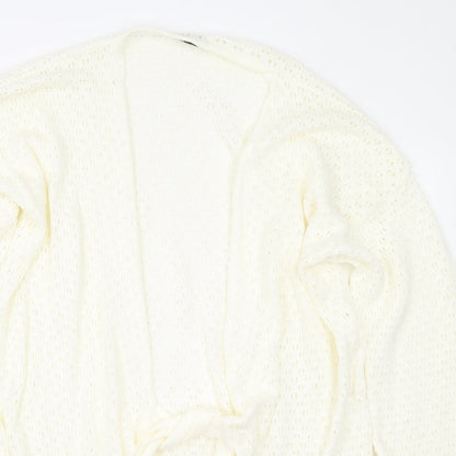 Womens UK Size 12 In the Style Beige Cardigan Jumper