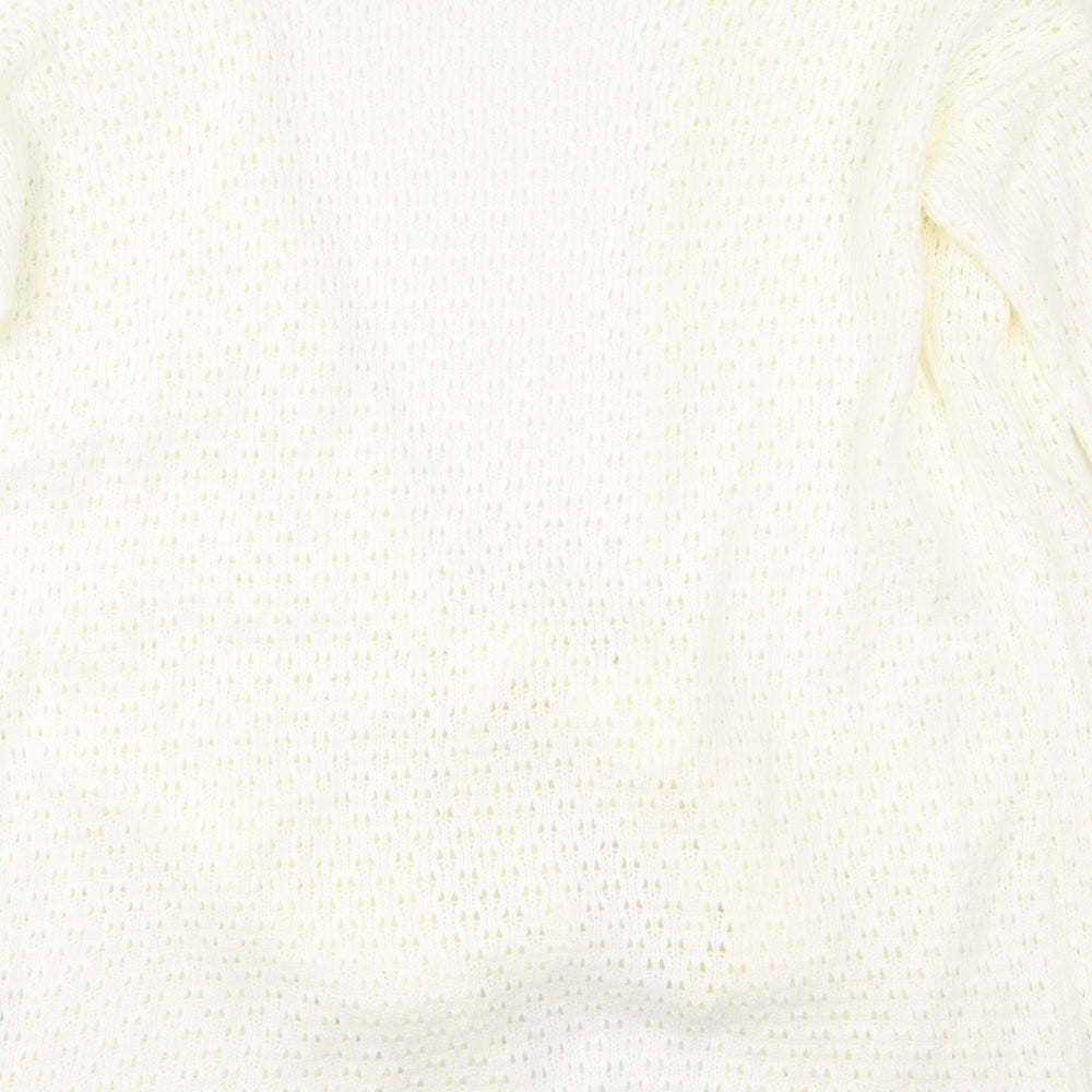 Womens UK Size 12 In the Style Beige Cardigan Jumper