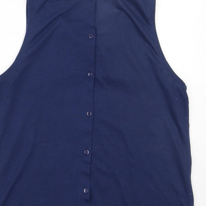 Womens UK Size 10 Internacionale Blue Basic Tank