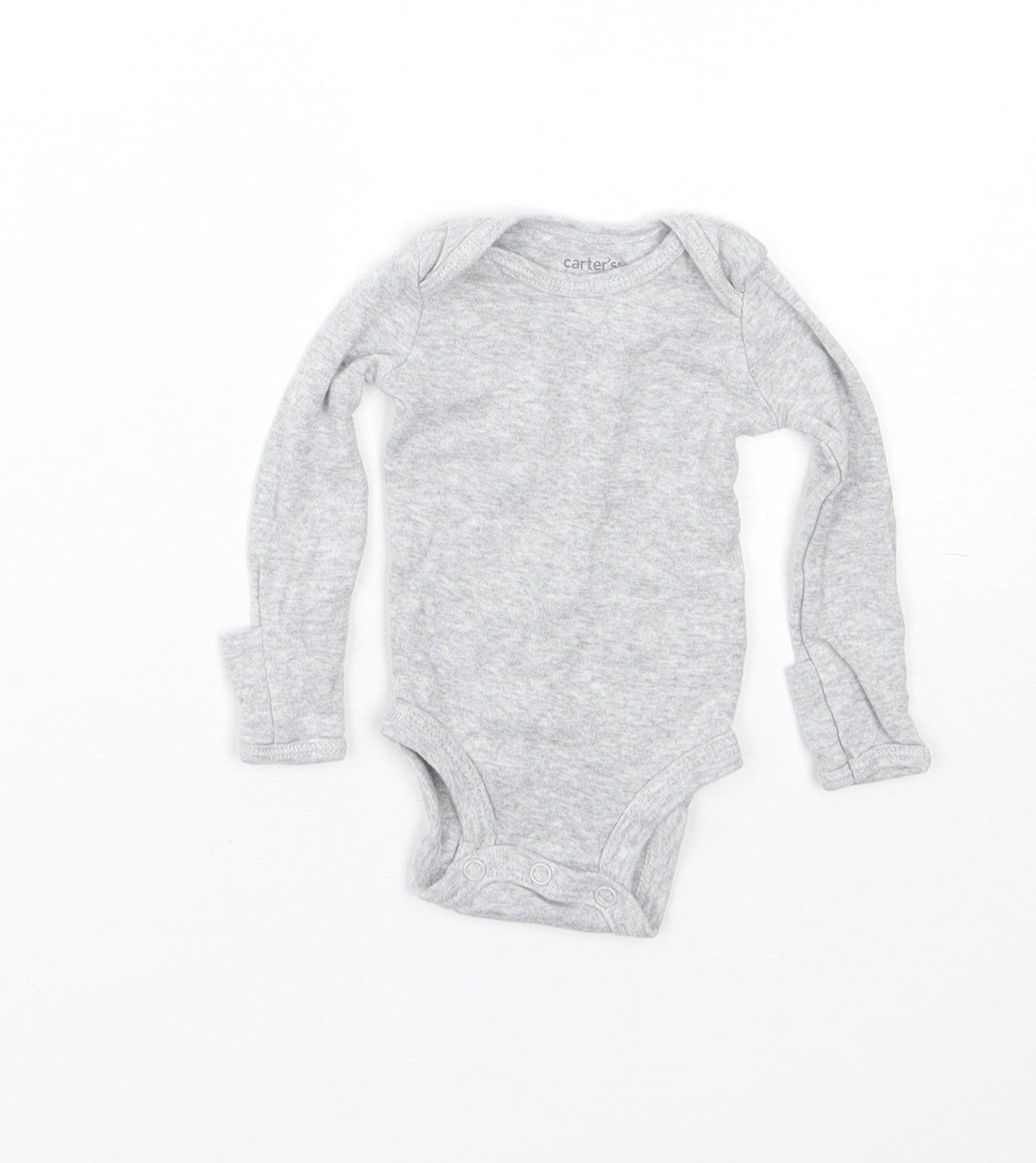 Carters Baby Grey  Cotton Babygrow One-Piece Size Newborn