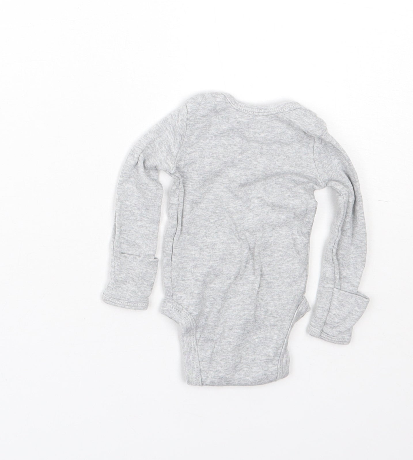 Carters Baby Grey  Cotton Babygrow One-Piece Size Newborn