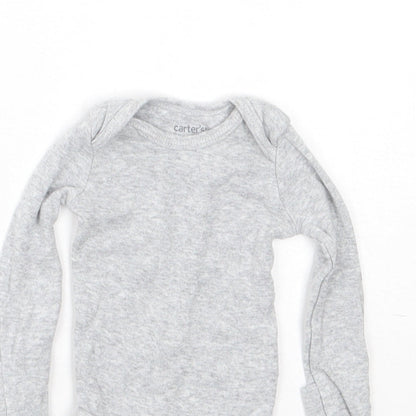 Carters Baby Grey  Cotton Babygrow One-Piece Size Newborn