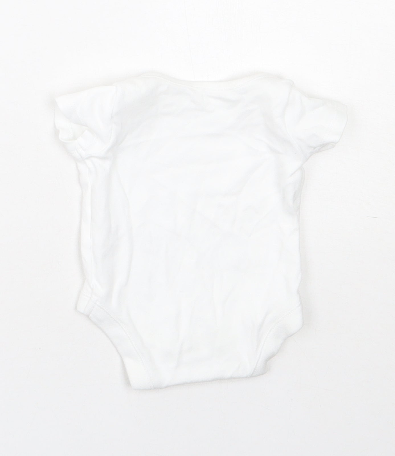 F&F Baby White  Cotton Babygrow One-Piece Size Newborn