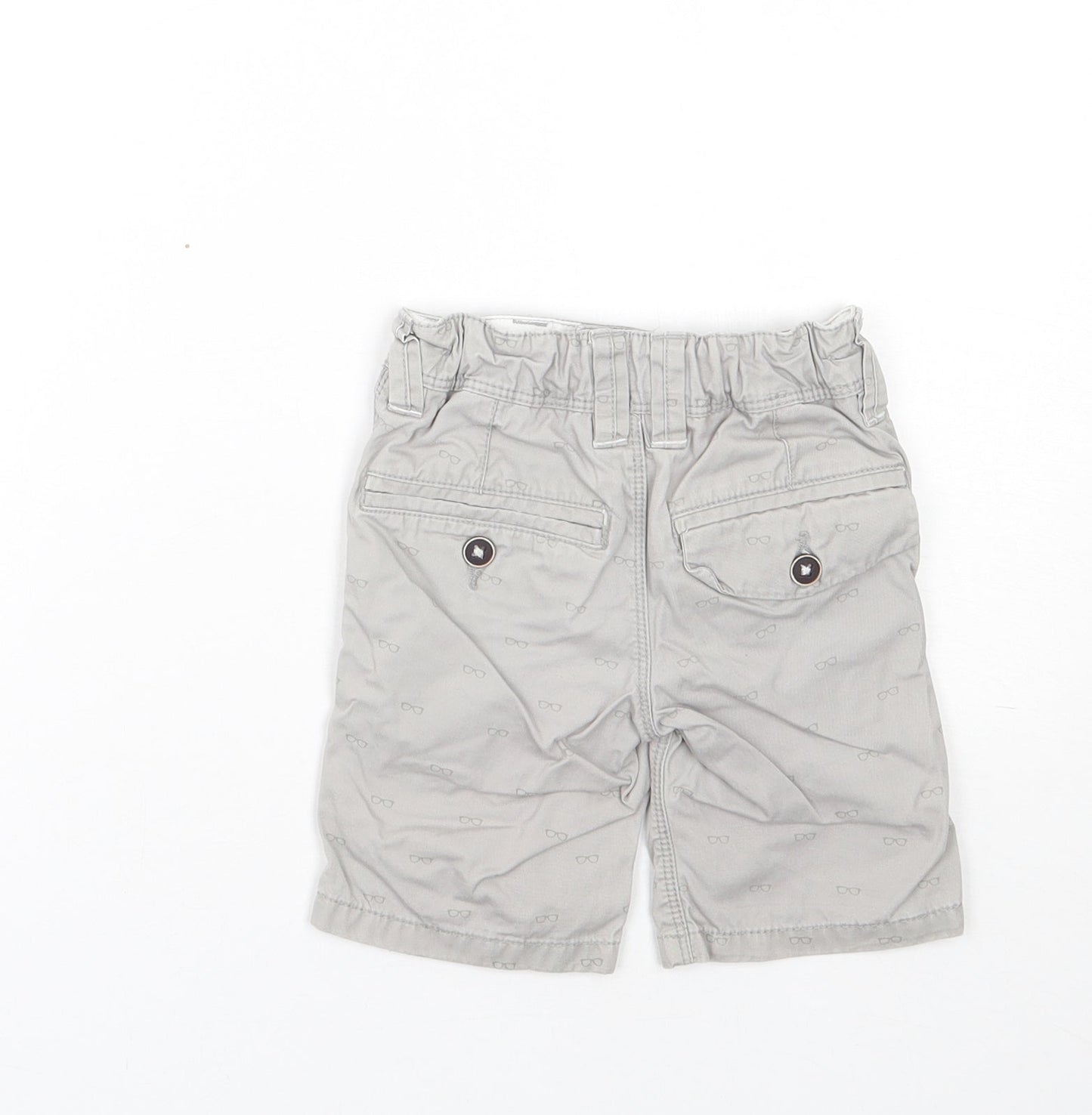 NEXT Boys Beige Spotted Cotton Chino Shorts Size 3 Years  Regular