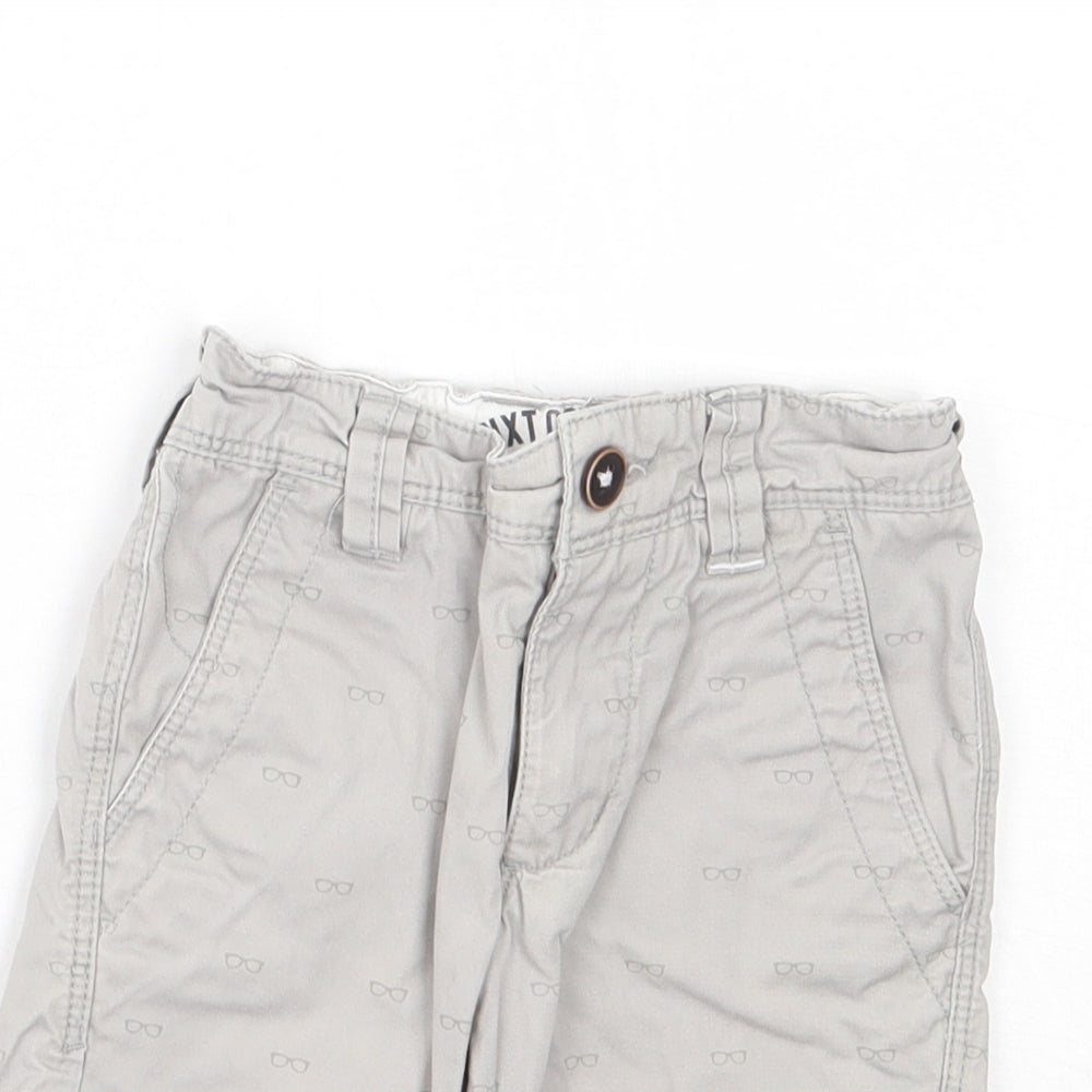 NEXT Boys Beige Spotted Cotton Chino Shorts Size 3 Years  Regular