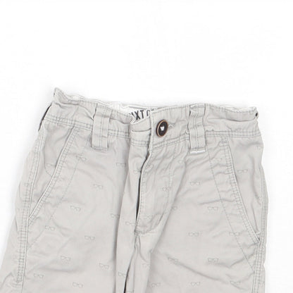 NEXT Boys Beige Spotted Cotton Chino Shorts Size 3 Years  Regular