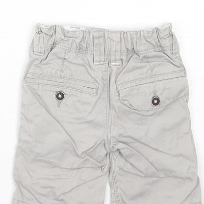 NEXT Boys Beige Spotted Cotton Chino Shorts Size 3 Years  Regular