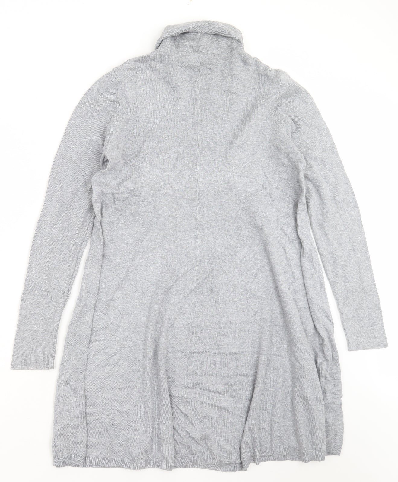 Matalan Womens Grey  Viscose Jumper Dress  Size 12  Roll Neck