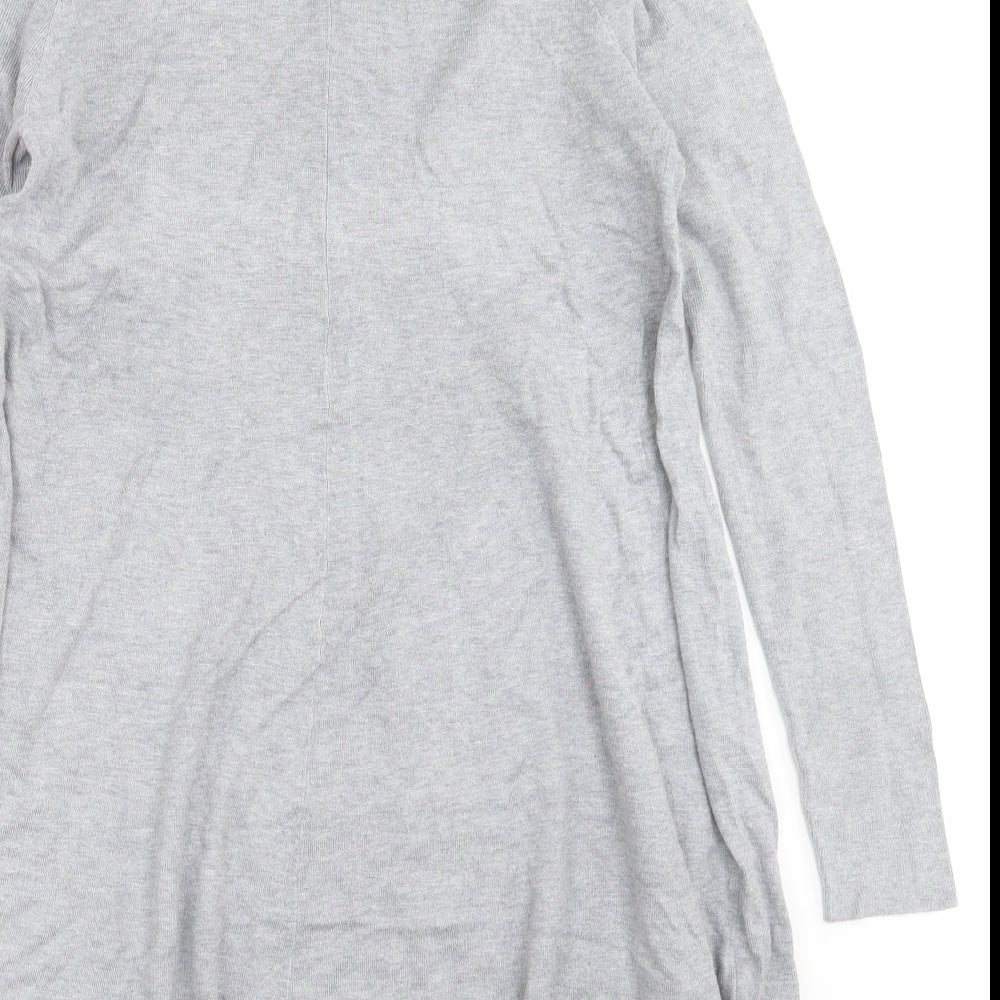 Matalan Womens Grey  Viscose Jumper Dress  Size 12  Roll Neck
