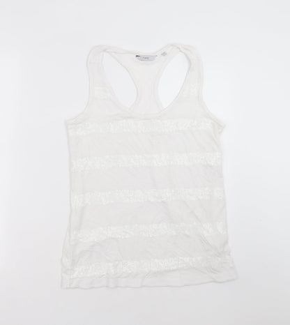 Womens UK Size 12 NEXT White Basic Tank