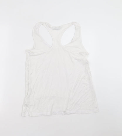 Womens UK Size 12 NEXT White Basic Tank