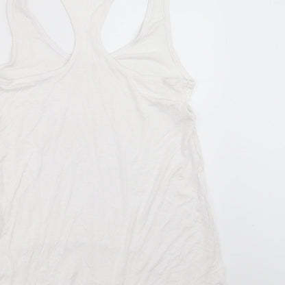 Womens UK Size 12 NEXT White Basic Tank