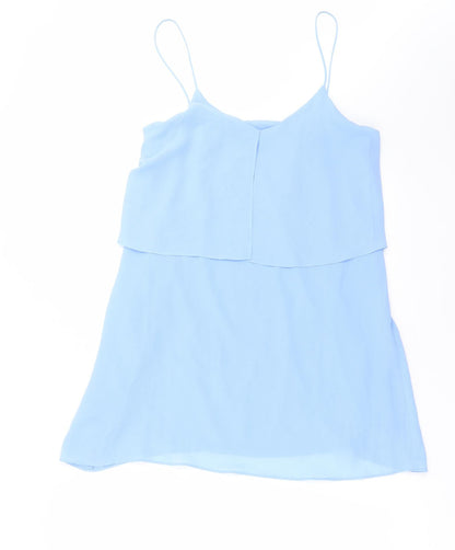 Womens UK Size S Mango Blue Camisole Blouse