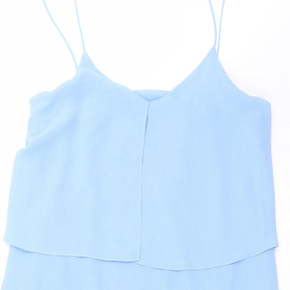 Womens UK Size S Mango Blue Camisole Blouse