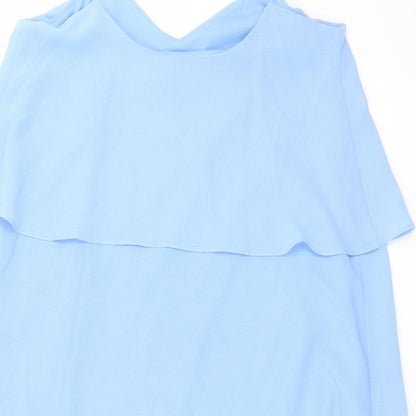 Womens UK Size S Mango Blue Camisole Blouse