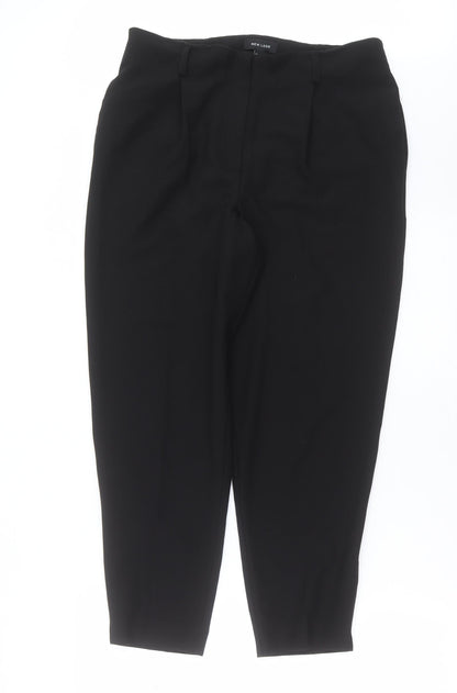 Womens UK Size 12 New Look Regular Fit  Black Trousers