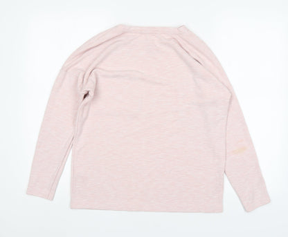 George Womens Pink Round Neck  Polyester Pullover Jumper Size 12