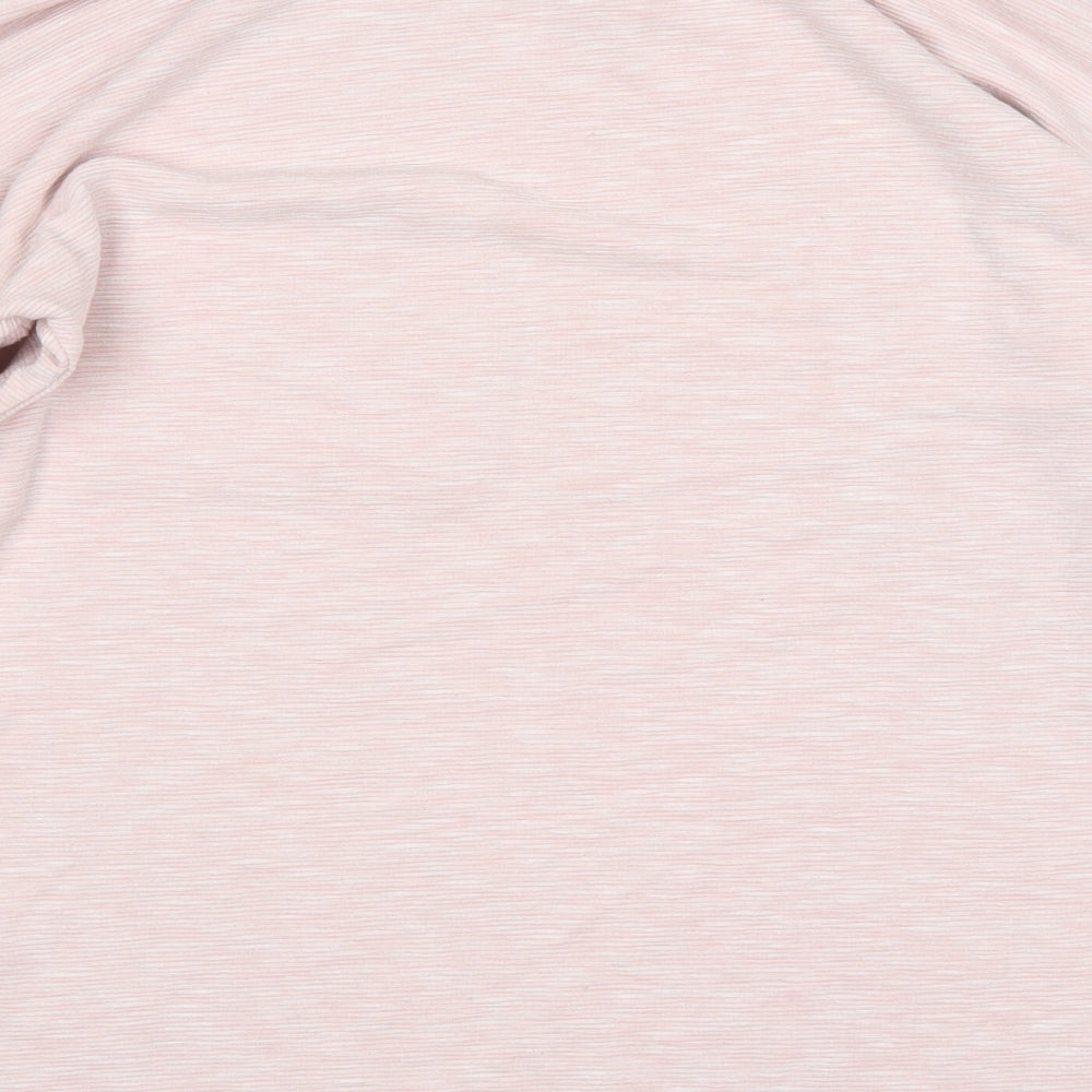 George Womens Pink Round Neck  Polyester Pullover Jumper Size 12
