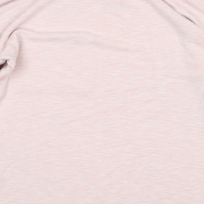 George Womens Pink Round Neck  Polyester Pullover Jumper Size 12