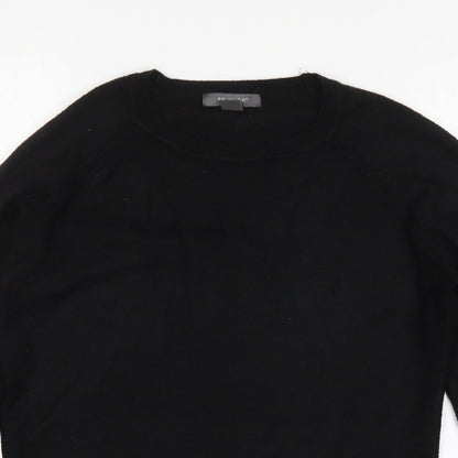 Primark Womens Black Round Neck  Acrylic Pullover Jumper Size XS